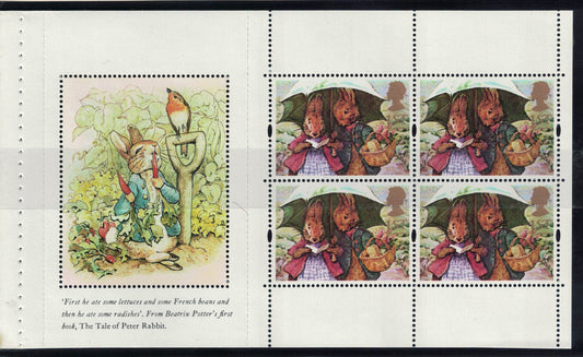 GB 1993 Booklet Pane SG1649a  from DX15 Beatrix Potter Unmounted Mint