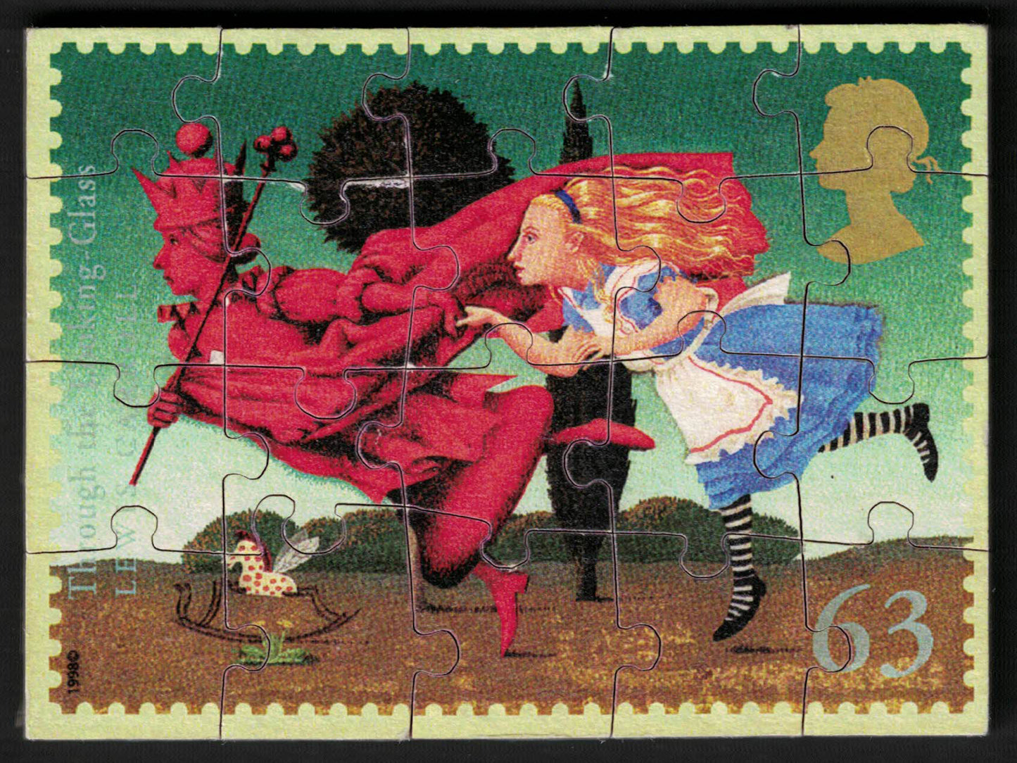 GB 1998 Alice through the Looking Glass. JIGSAW as SG2054 Fully working! Unusual