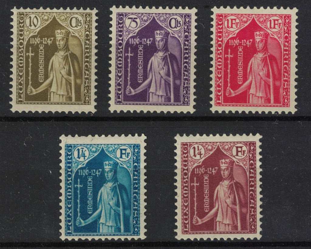 1932 Luxembourg Child Welfare Fund set of 5 SG307-84311 Very LMM
