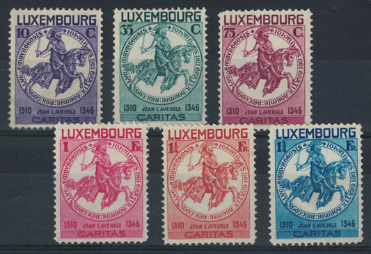 1934 Luxembourg Child Welfare Fund set of 6 SG318-SG323 U/M 