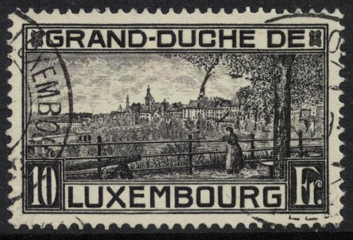 1923 Luxembourg Birth of Princess Elisabeth SG222a VFU