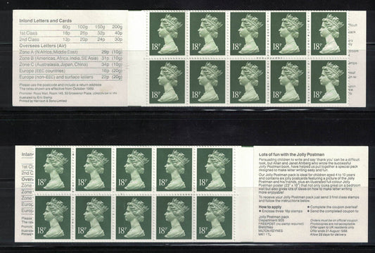 GB 1987 £1.80 "Girl Drawing" FU5A & FU5B U/M Good Perfs